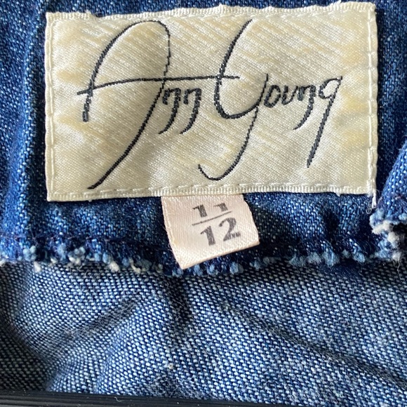 Vintage Ann Young strapless Denim mini dress and Matching jacket - Picture 6 of 9